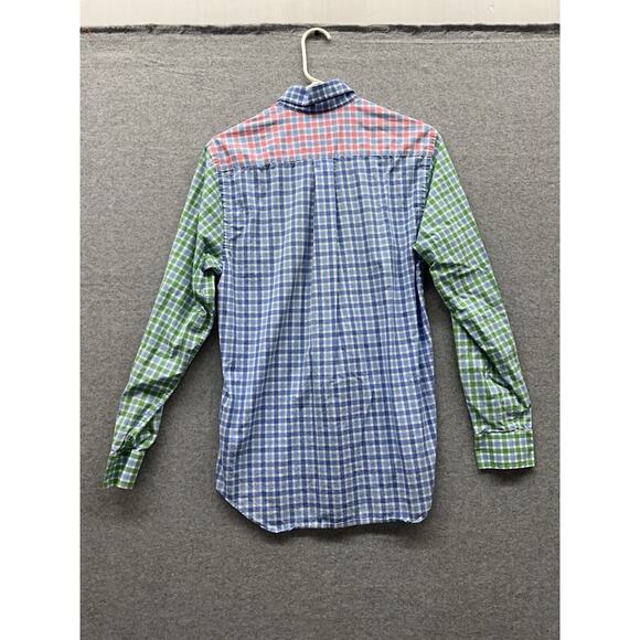 Vineyard Vines Shirt Mens Small Pastel Colorblock Plaid Slim Fit Tucker Gingham - Picture 5 of 5